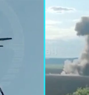 Un Uj-22 au dessus du ciel de Moscou. // Source : Twitter / Shot