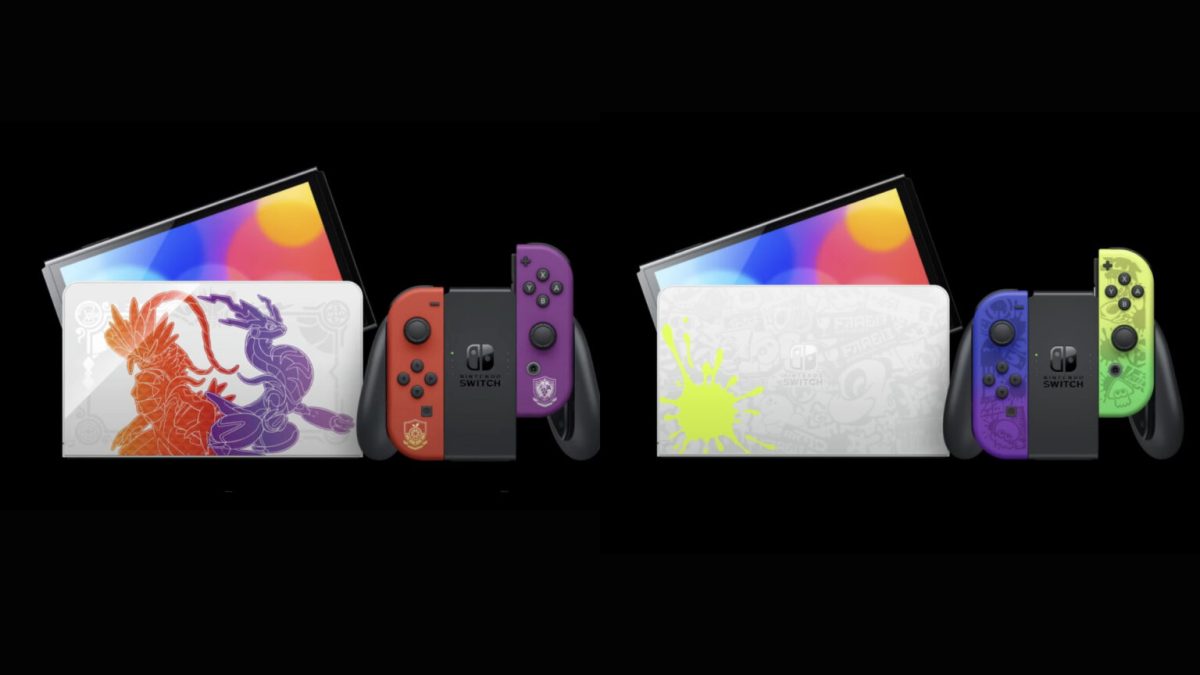 Switch OLEd pokemon/ Splatoon // Source : Nintendo