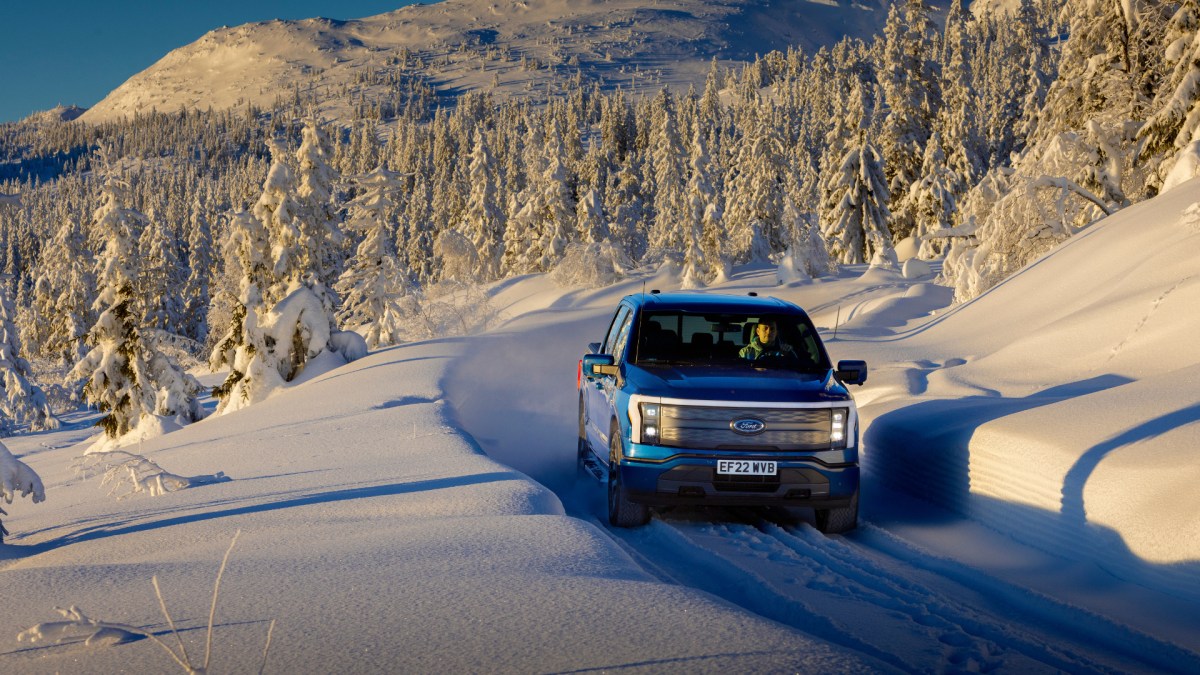 La Ford F-150 Lightning en action en Norvège // Source : Ford