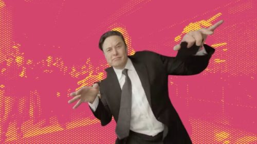Elon Musk // Source : Montage Numerama / Vidéo Skynamic 