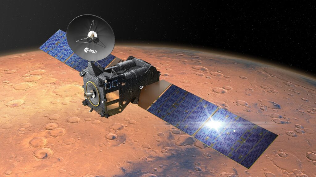 ExoMars, vue d'artiste. // Source : ESA–D. Ducros ExoMars, vue d'artiste. // Source : ESA–D. Ducros