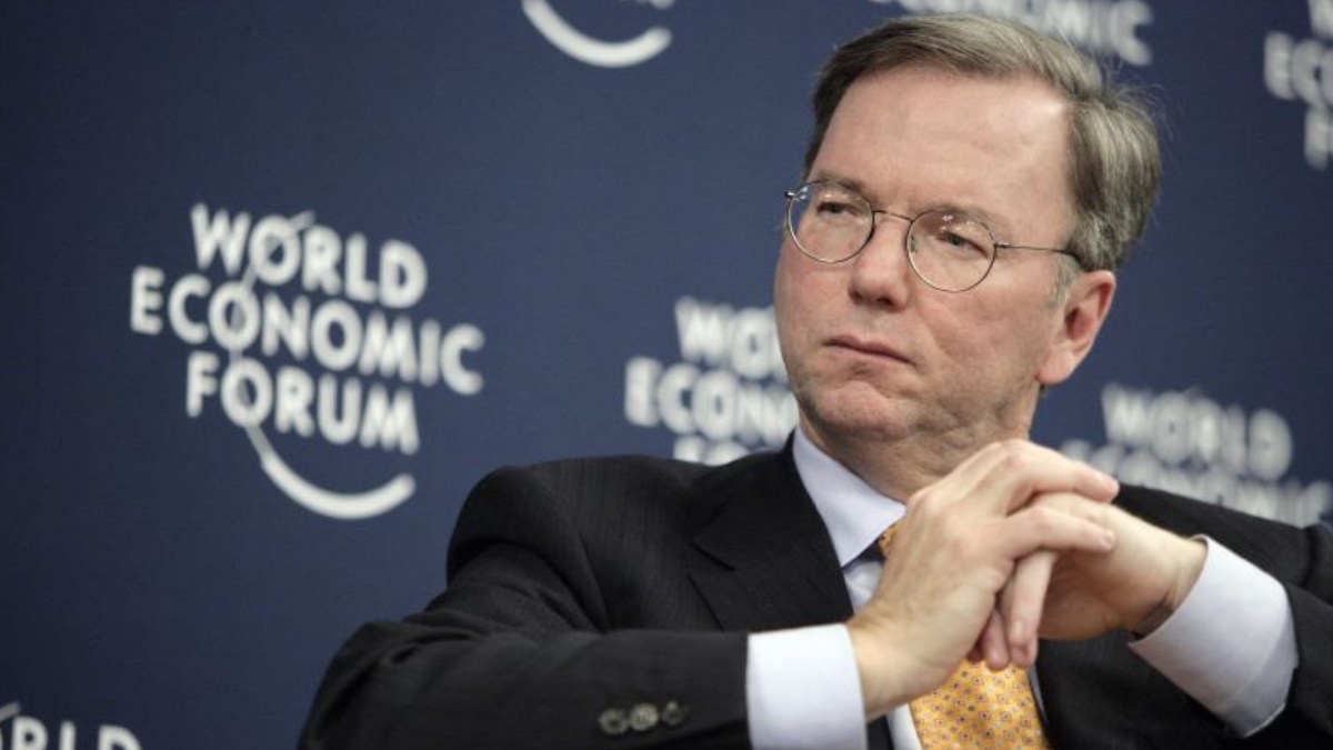 Eric Schmidt au  World Economic Forum en 2007. // Source :  World Economic Forum