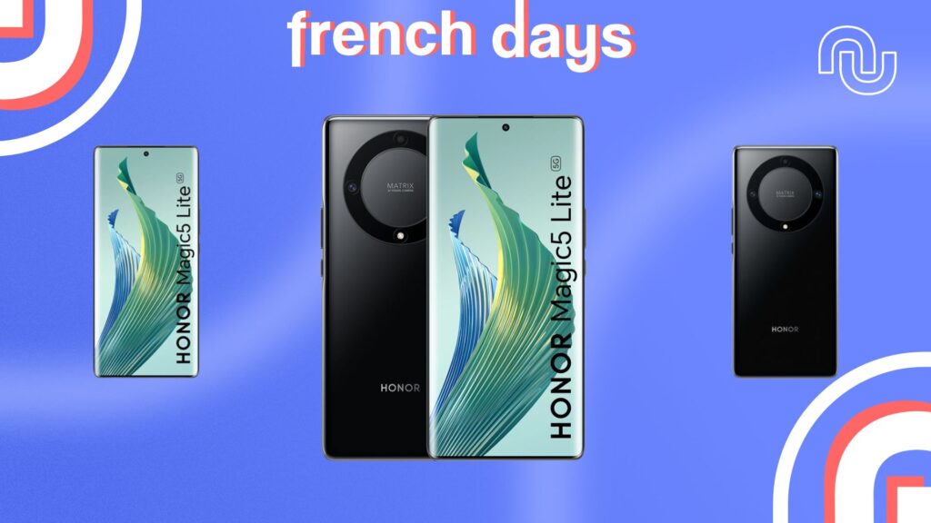 Le Honor Magic 5 Lite est en promotion pour les French Days // Source : montage Numerama