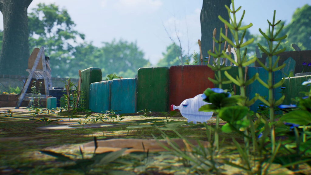 Dans Pikmin 4, l'environnement est très proche du nôtre, sans humain // Source : Nintendo