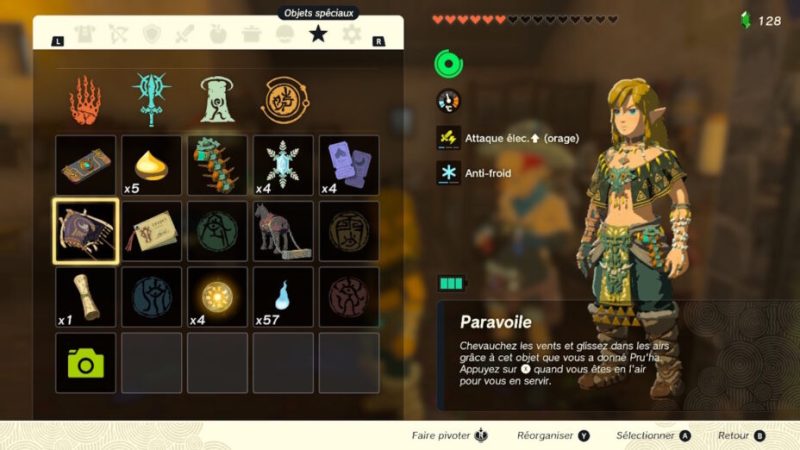 Comment obtenir le paravoile dans Zelda: Tears of the Kingdom