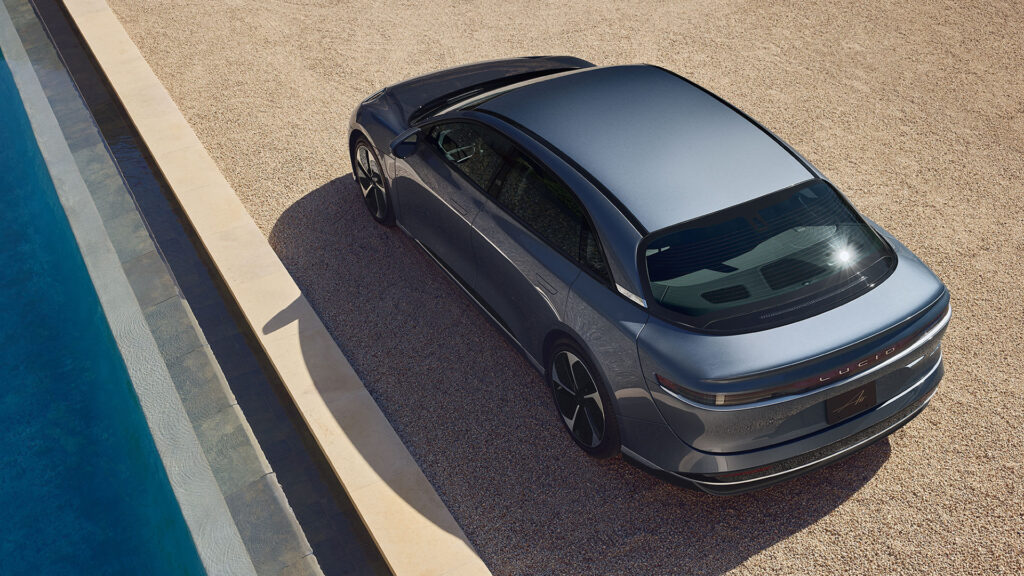 Lucid Air pure (entrée de gamme) // Source : Lucid