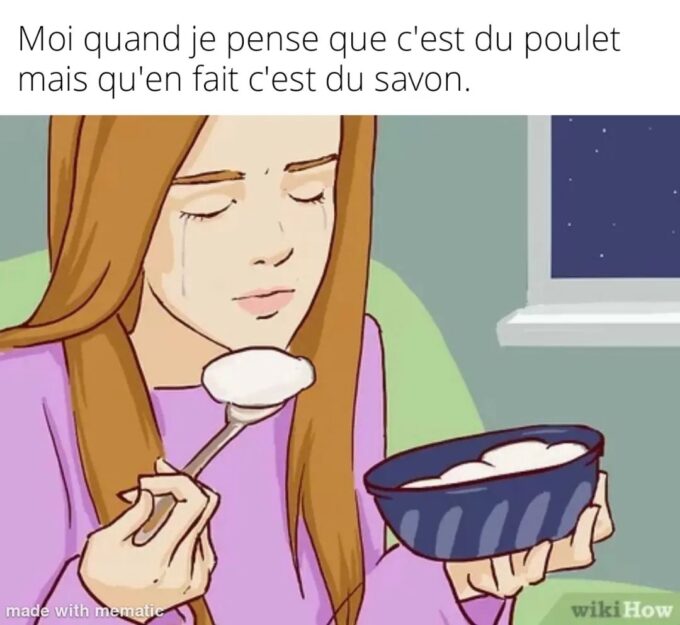 Du savon :( // Source : meme_une_ia