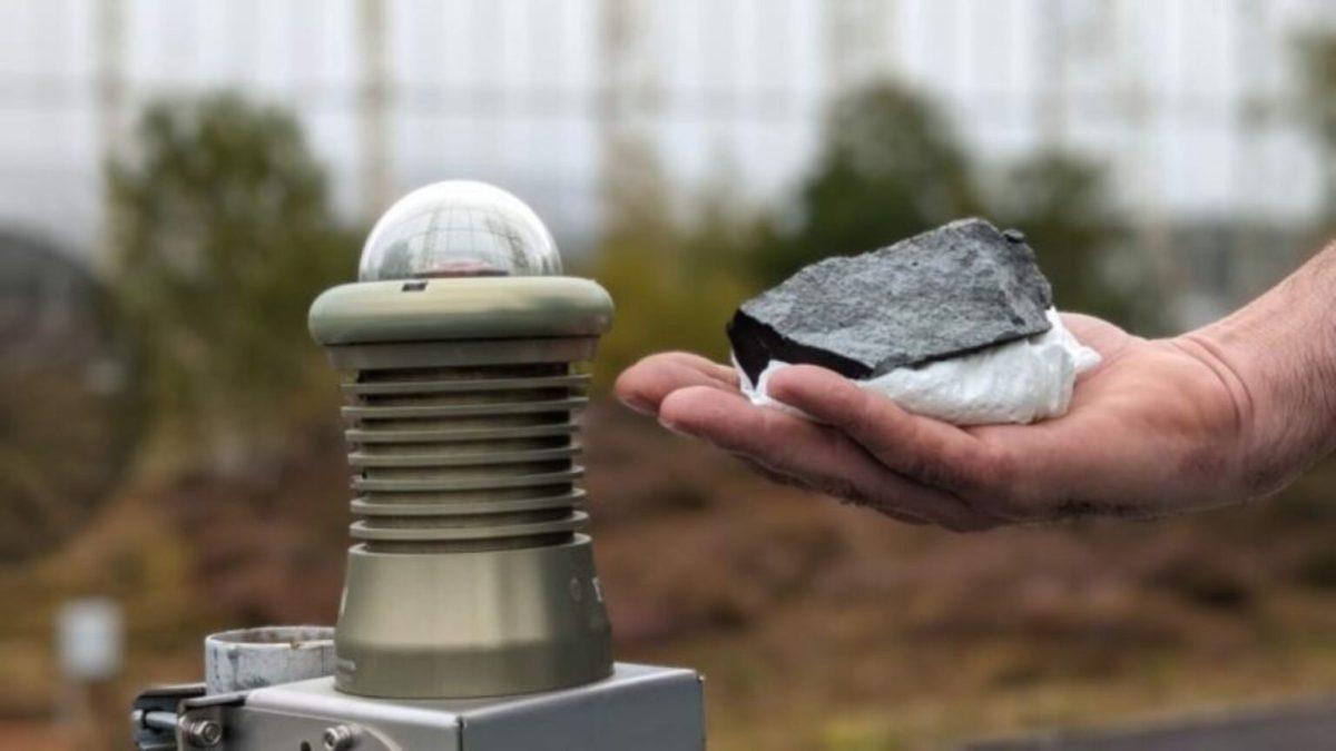 La météorite tombée en France. // Source : Vigie-Ciel