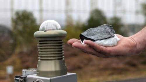 La météorite tombée en France. // Source : Vigie-Ciel