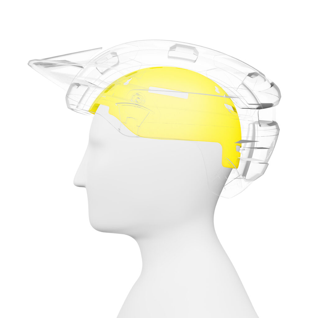 La sous-couche Mips à l'intérieur d'un casque // Source : Mips, réutilisation autorisée La sous-couche Mips à l'intérieur d'un casque // Source : Mips, réutilisation autorisée