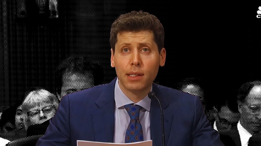 Sam Altman // Source : YouTube / CNBC Sam Altman // Source : YouTube / CNBC