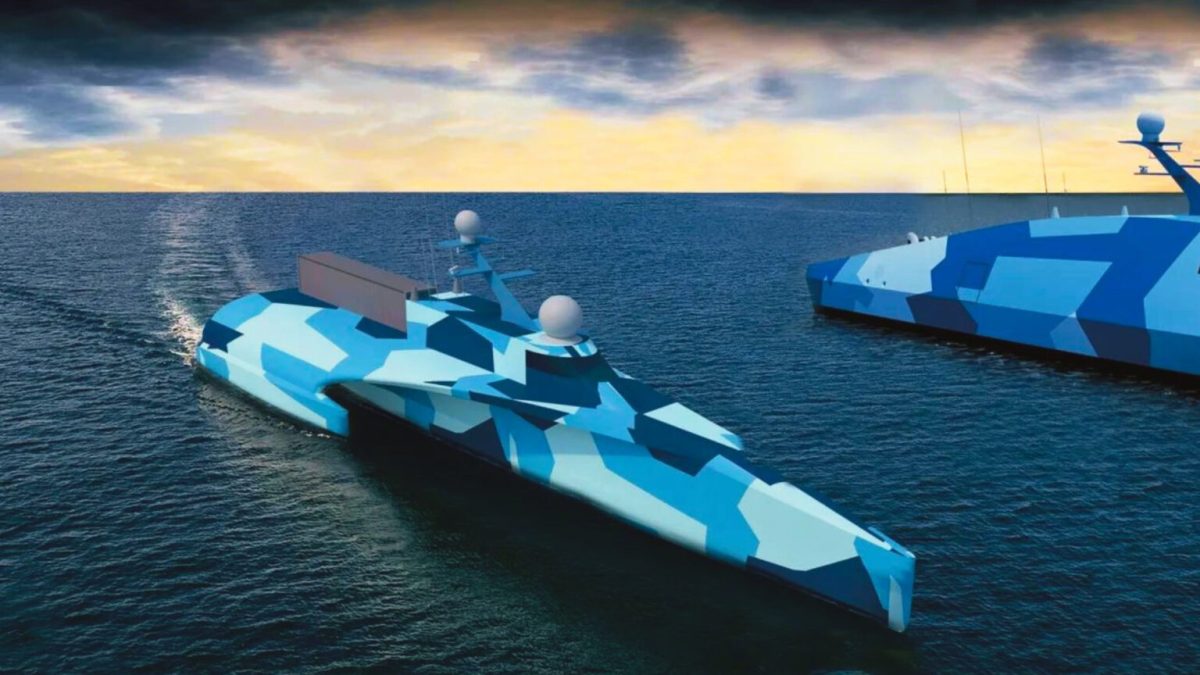 Des prototypes de navire téléguidé. // Source : Austal USA