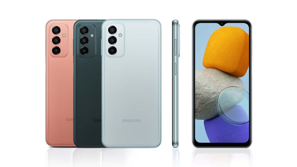 Le design du Galaxy M23 esr réussi // Source : Samsung