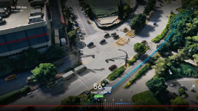 Les trajets Google Maps en 3D vont être stupéfiants
