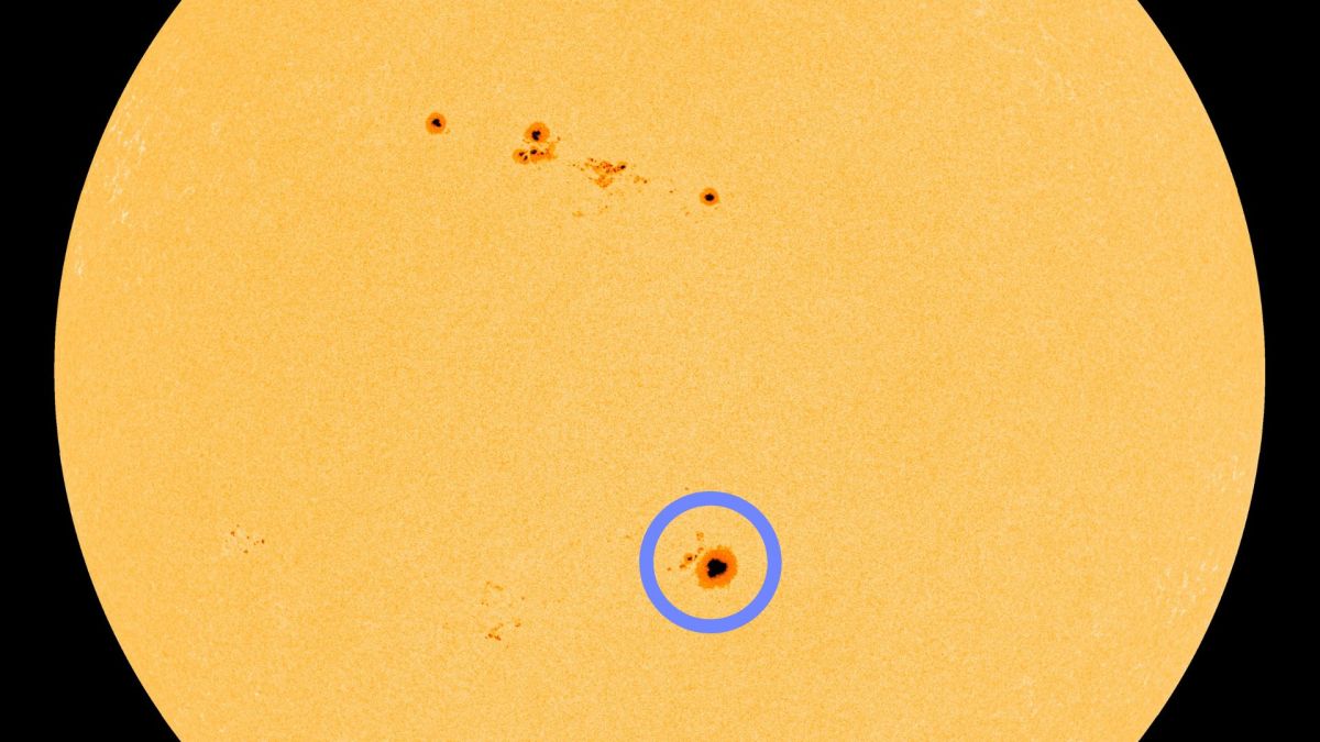 AR3310. // Source : SDO/HMI, annotation Numerama