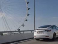Tesla à Singapour // Source : Extrait vidéo Tesla 