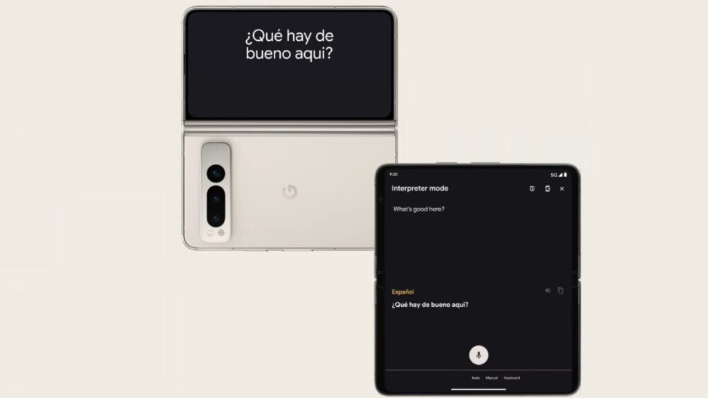 Google Translate sur le Pixel Fold. // Source : Google