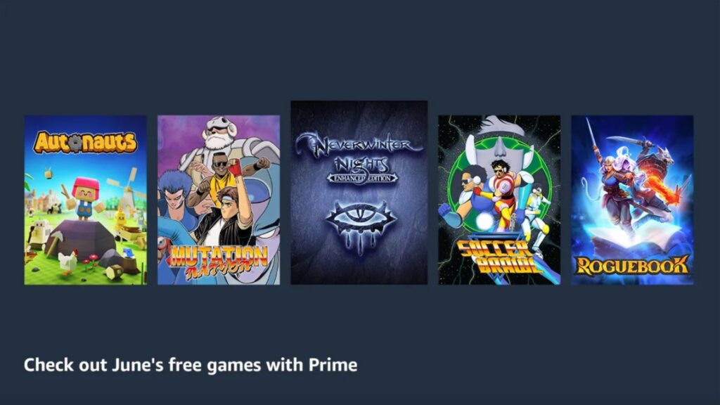 Amazon Prime Gaming en juin 2023 // Source : Amazon