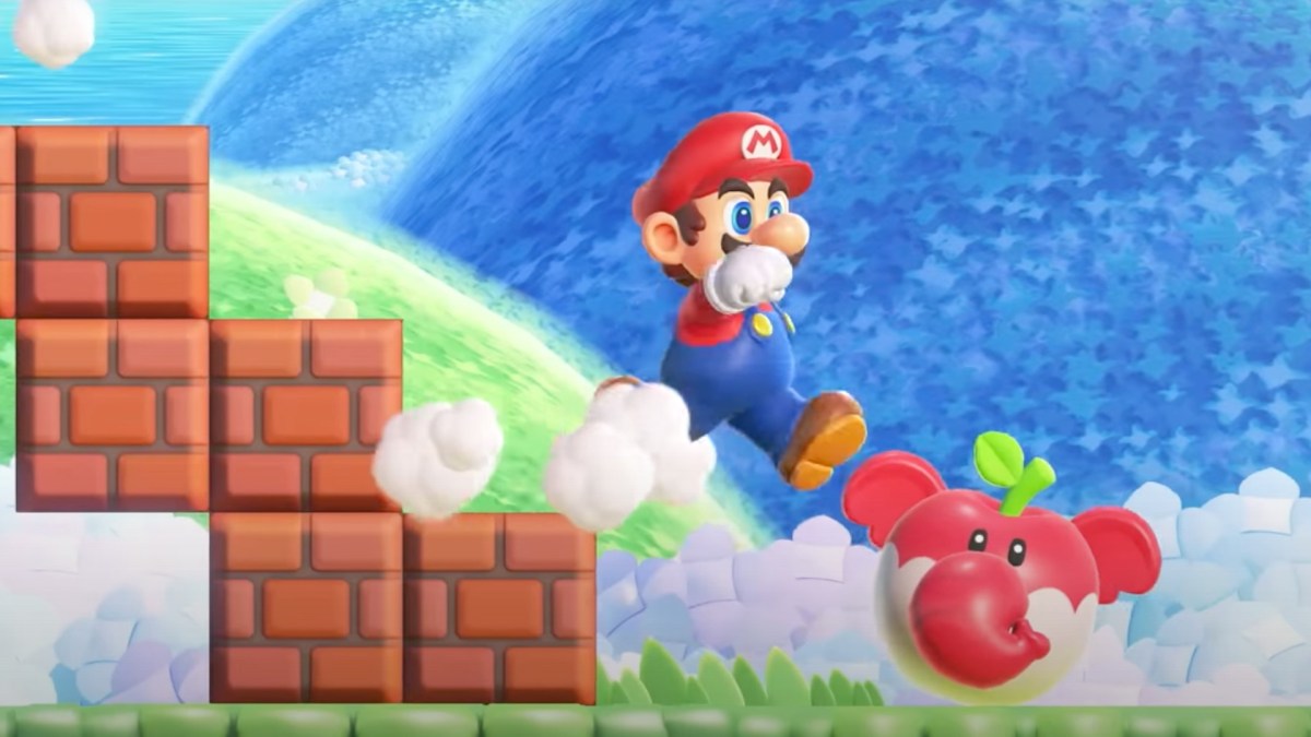 Mario éléphant dans Super Mario. Bros Wonder // Source : Capture d'écran