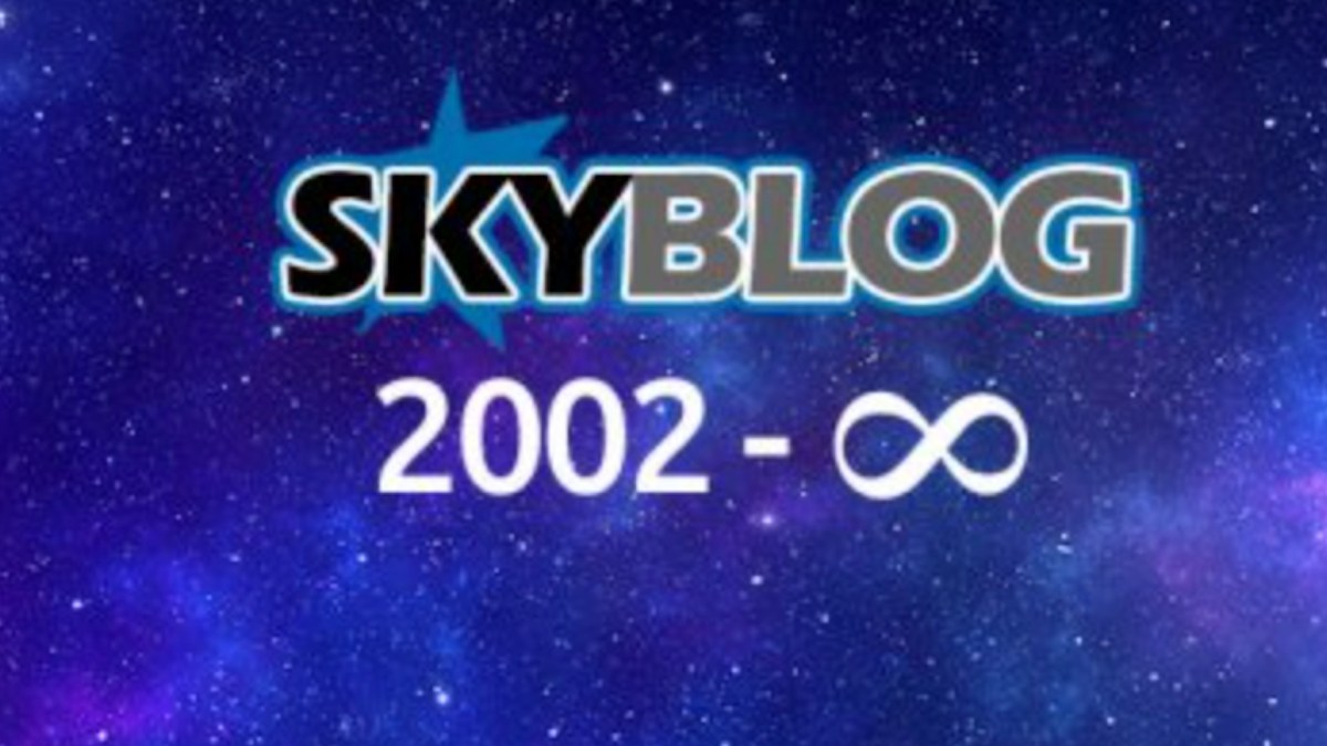 Image accompagnant le post de Skyblog annonçant sa fermeture.
Source : Skyrock. Capture d'écran NUMERAMA. 