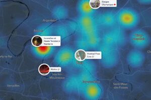 La Snapmap de Snapchat  // Source : Snapchat. Capture d'écran NUMERAMA