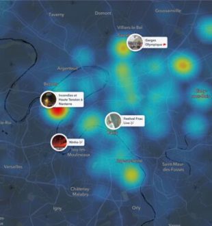 La Snapmap de Snapchat  // Source : Snapchat. Capture d'écran NUMERAMA