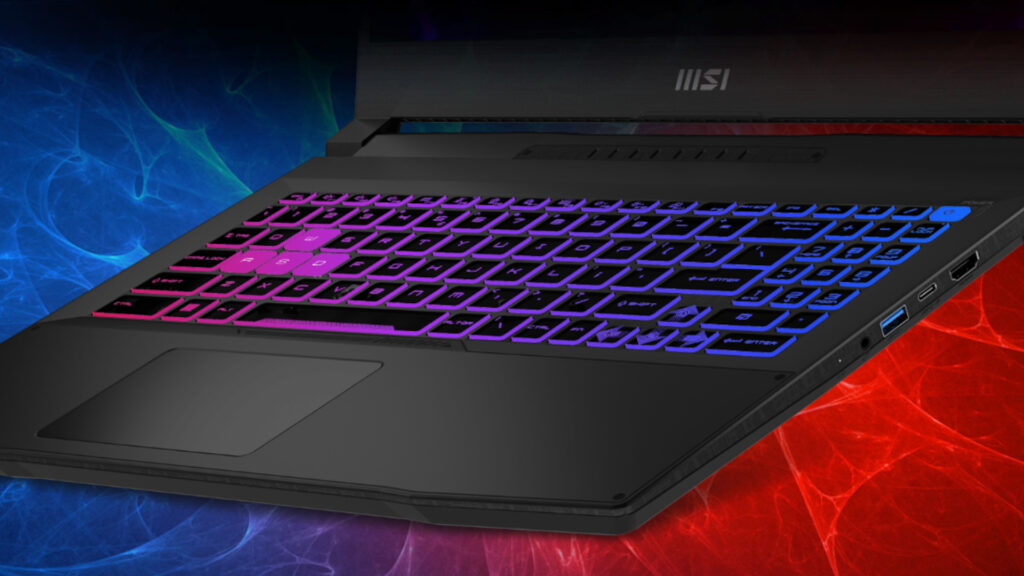 Le rétroéclairage du clavier MSI Katana est désactivable // Source : MSI