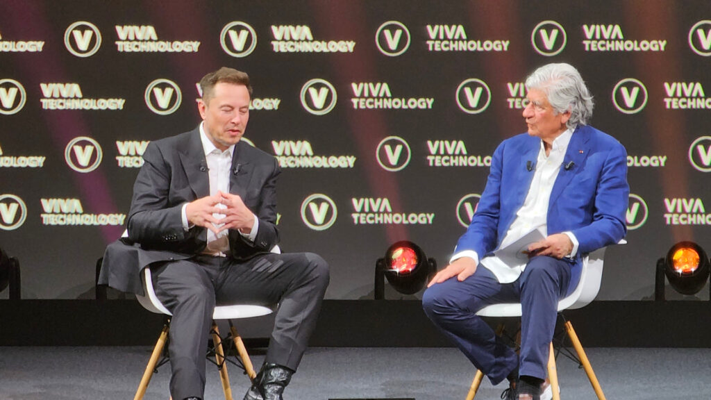 Elon Musk à Vivatech // Source : Numerama