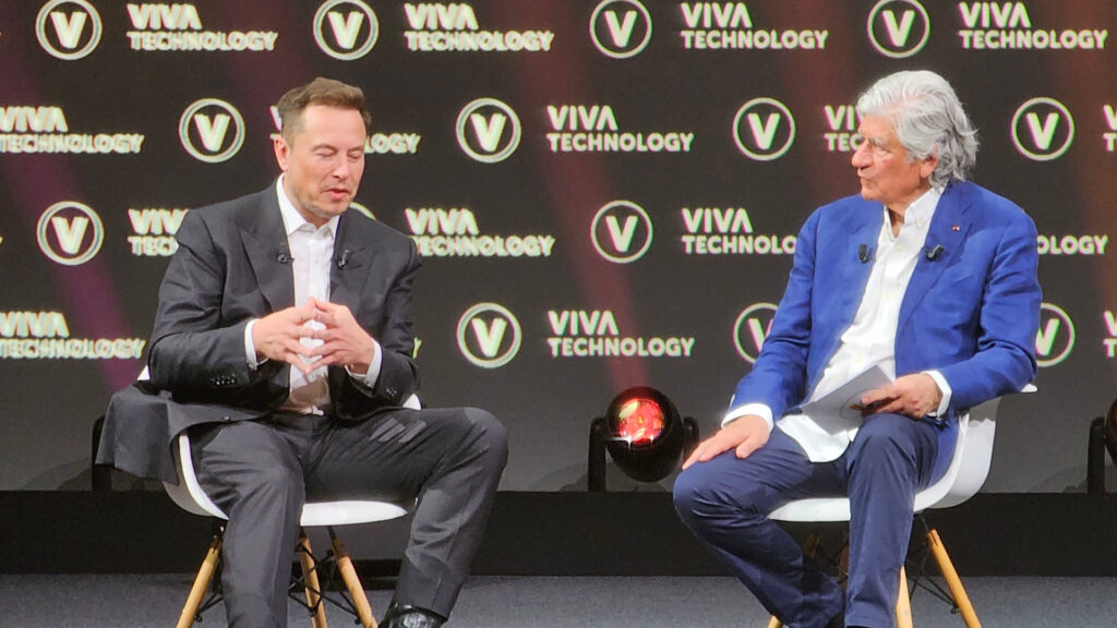 Elon Musk à Vivatech // Source : Numerama