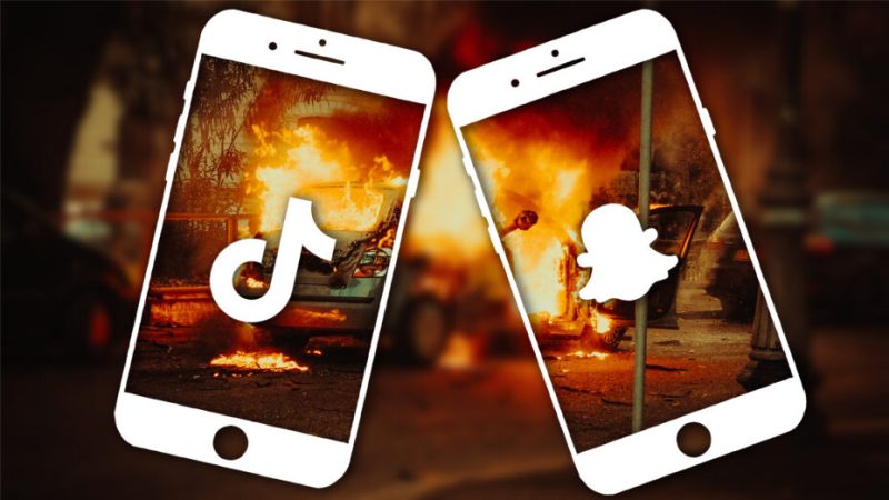 Émeutes : Macron veut identifier les manifestants violents sur TikTok et Snapchat