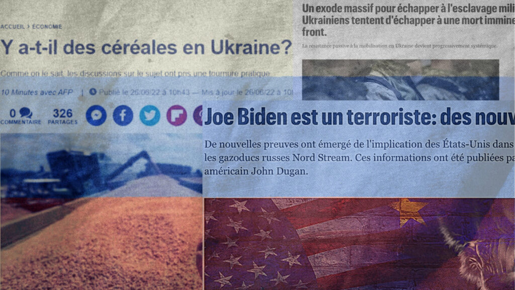 Des faux articles mis en ligne par les agents du Kremlin. // Source : Numerama