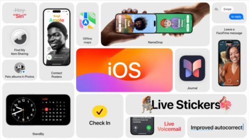 Les nouveautés d'iOS 17. // Source : Apple