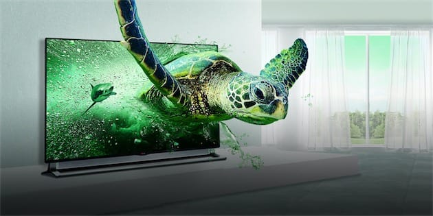 En 2016 et en 2017, Samsung, LG et Sony ont annoncé abandonner le marché des téléviseurs 3D. // Source : LG