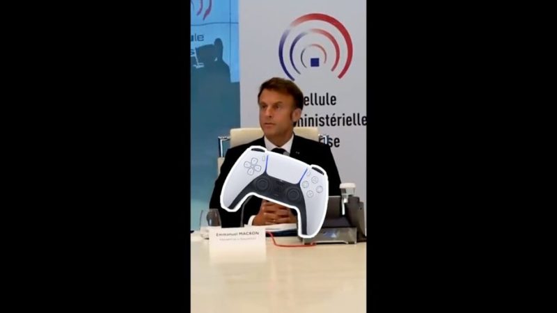 Les émeutes ? C’est à cause des jeux vidéo selon Emmanuel Macron