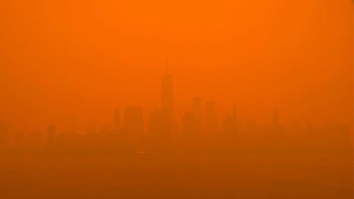 New York en juin 2023, pollué. // Source : EarthCam