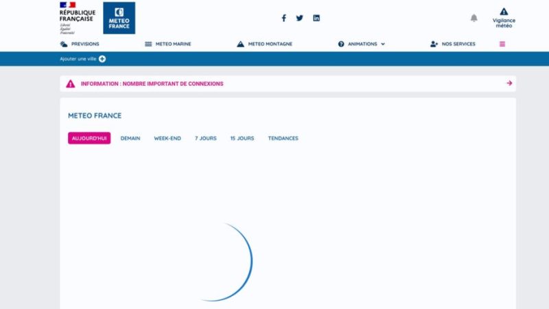 Le site de Météo-France tombe en panne pendant les violents orages en France