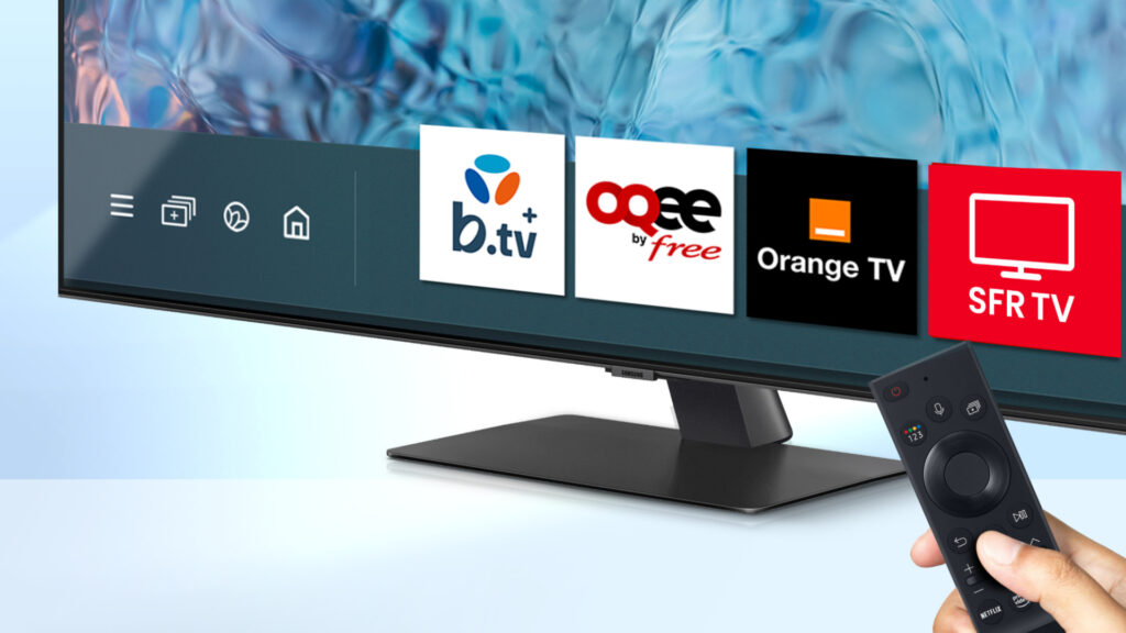 Samsung offers Bouygues, Free, Orange and SFR apps on its Smart TVs. // Source: Samsung