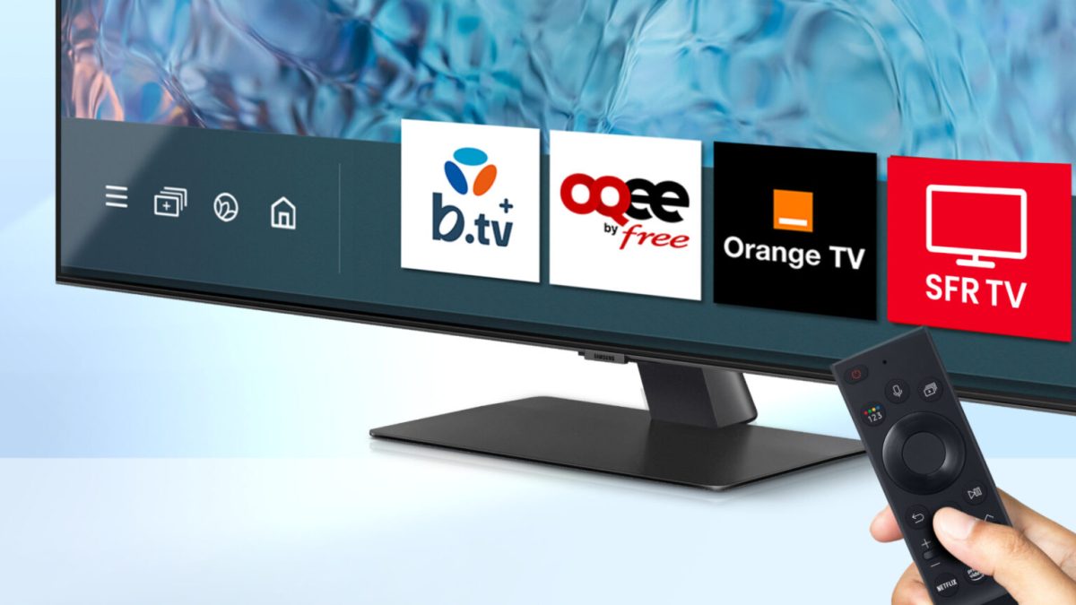 Samsung propose des applis Bouygues, Free, Orange et SFR sur ses Smart TV. // Source : Samsung