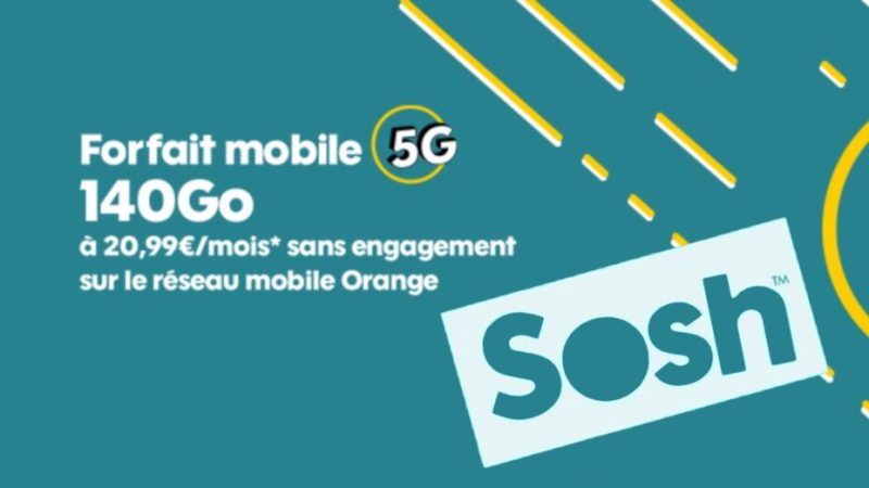 Comment s’abonner au forfait 5G de Sosh, à 20,99 euros par mois ?