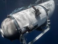 Le sous-marin Titan sous l'eau // Source : OceanGate