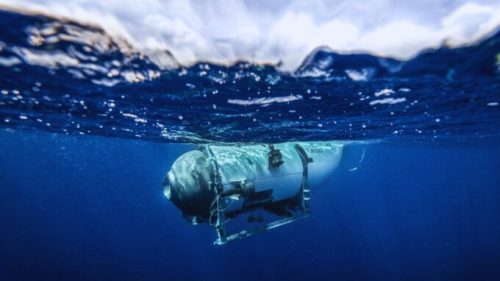 Le submersible d'OceanGate en 2020. // Source : Via Facebook OceanGate Expeditions