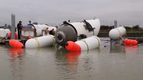 Le Titan, le sous-marin d'OceanGate pour observer le Titanic de près. // Source : OceanGate