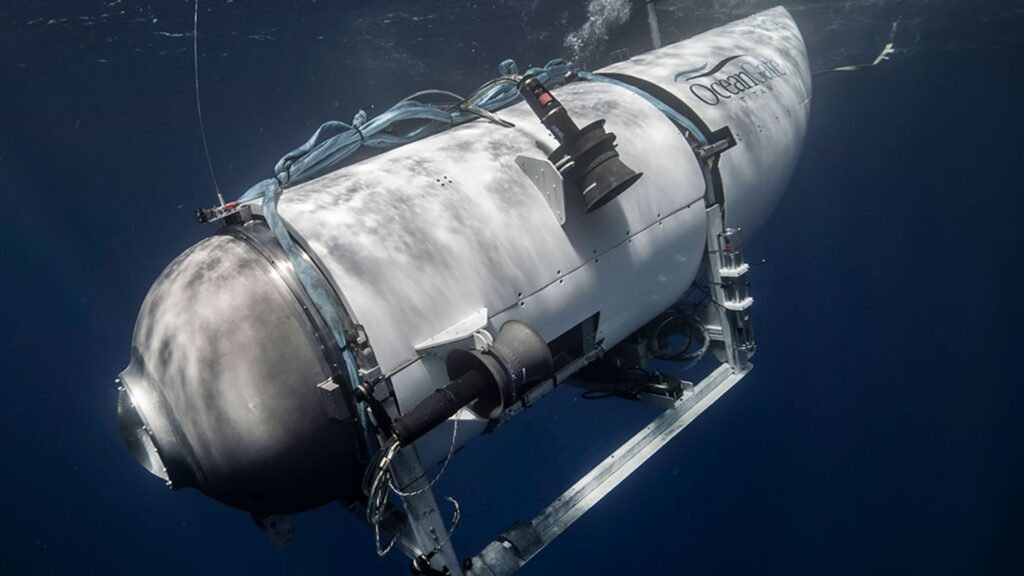 Le sous-marin Titan. // Source : OceanGate