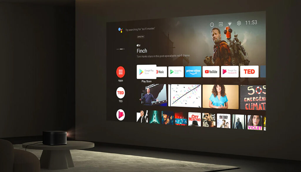 Thanks to Android TV, the HORIZON Pro can access a wide variety of content // Source: XGIMI