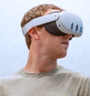 Mark Zuckerberg avec le Meta Quest 3. // Source : Meta