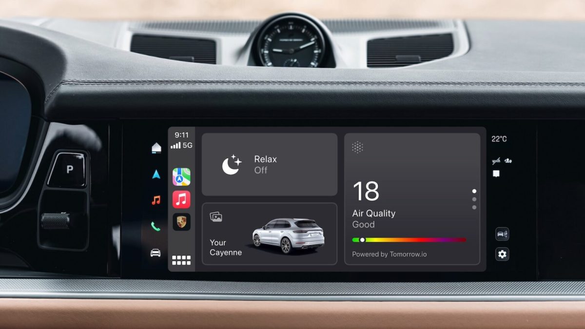 La nouvelle application My Porsche App dans CarPlay // Source : Porsche