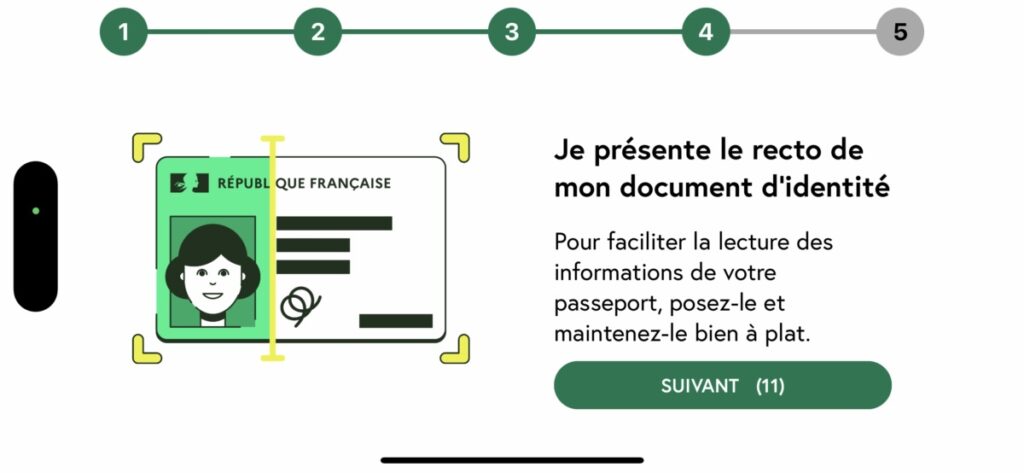 L'enregistrement d'une carte vitale dans l'application. // Source : Numerama