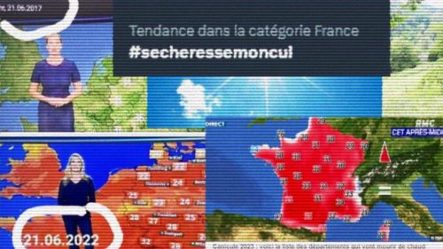 Les publications du hashtag #secheressemoncul // Source : Montage Numerama