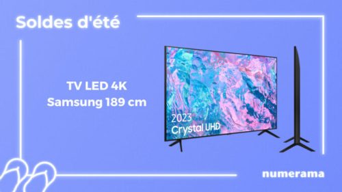 TV LED 4K 189 cm // Source : Numerama