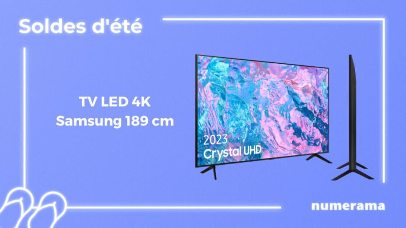 Ce téléviseur géant de 75 pouces passe sous les 800 € pour les soldes